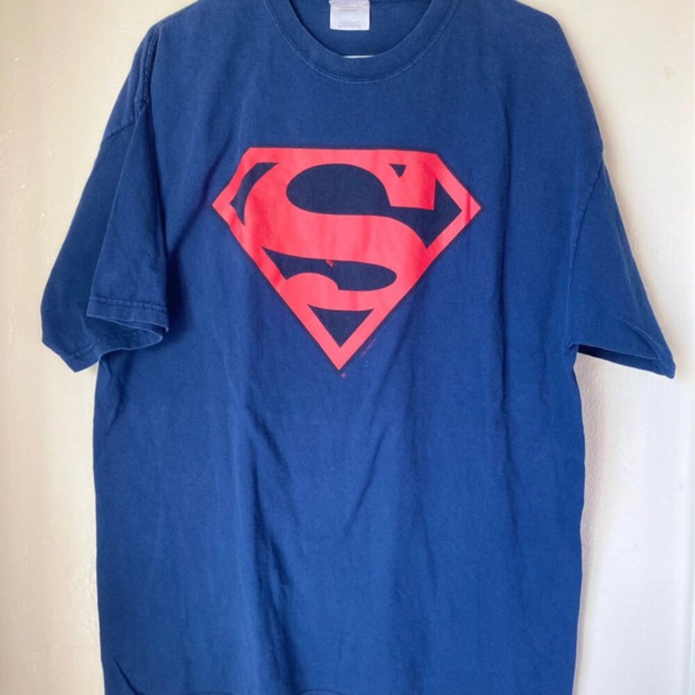 2001 vintage superman shirt xL licensed